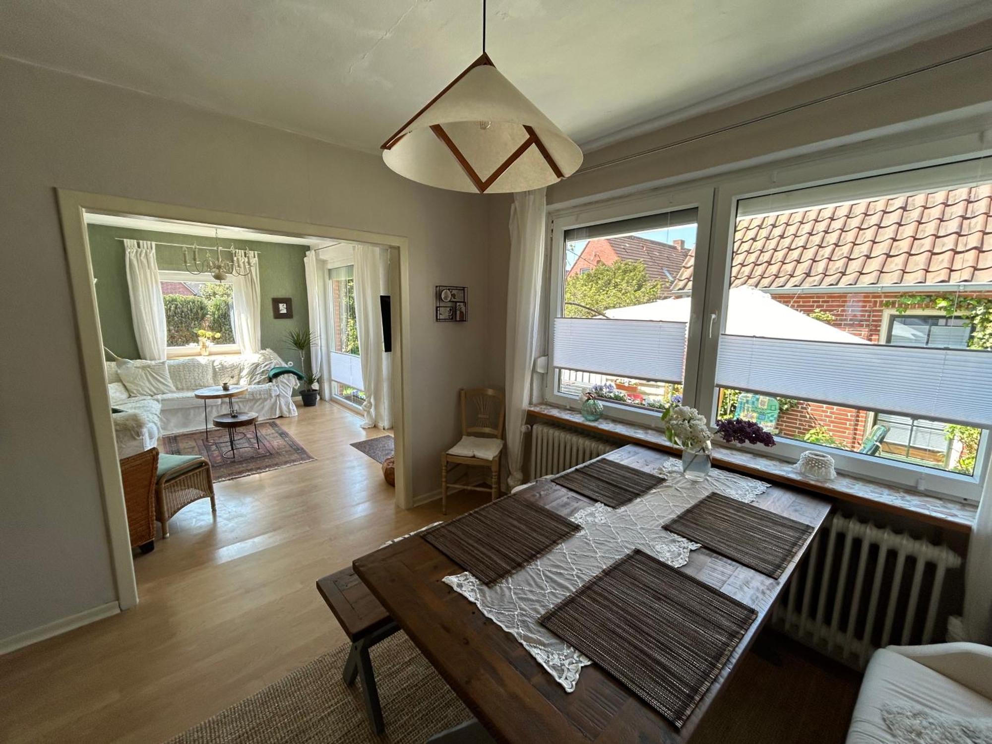 Ferienwohnung Haus Papenburg Garten Parkplatz Nordsee Exteriér fotografie
